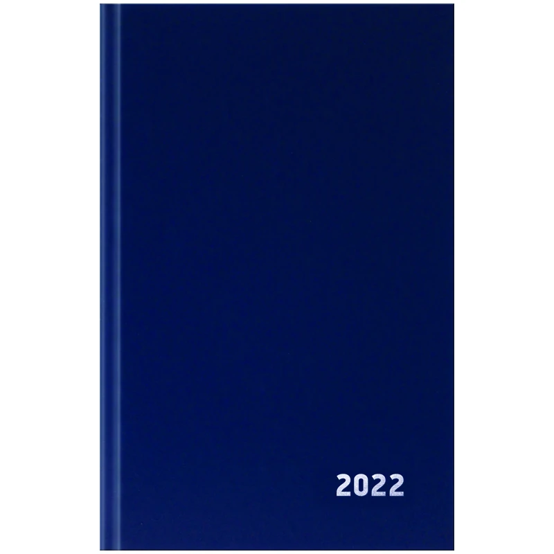 Ежедневник датированный 2022г., A5, 168л., бумвинил, OfficeSpace, синий