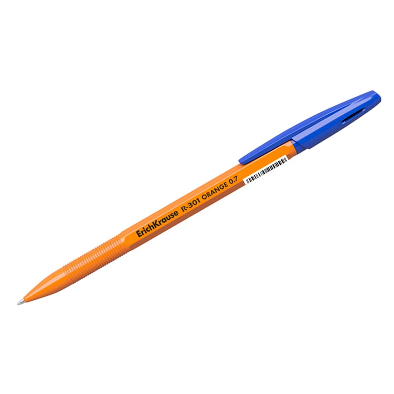 Ручка шариковая Erich Krause "R-301 Orange" синяя, 0,7мм, штрихкод