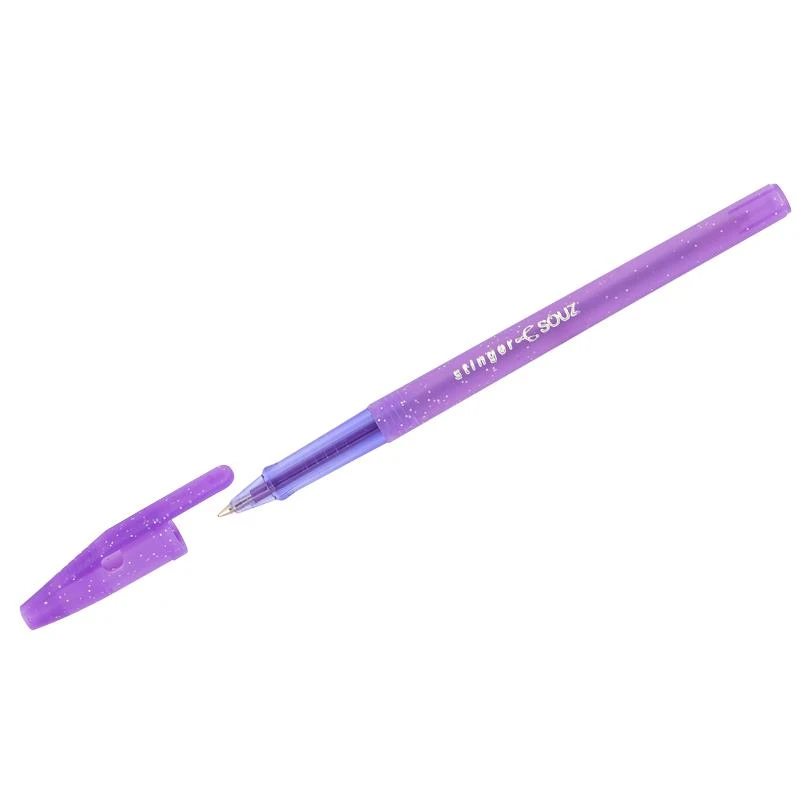 Ручка шариковая Союз "Stinger" синяя, 0,7мм, фиолетовый корпус РШ