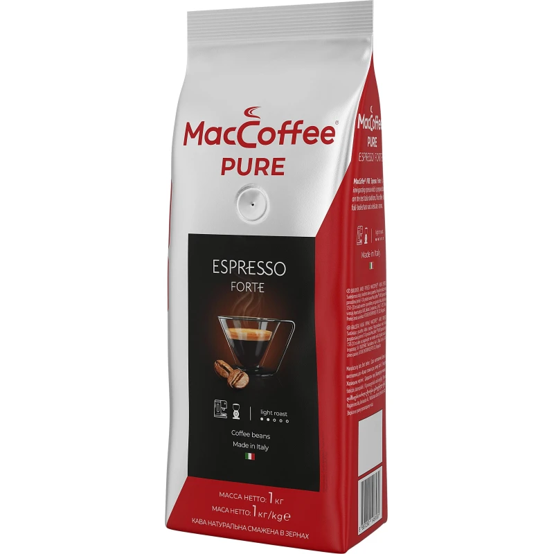 Кофе в MacCoffee PURE Espresso Forte зернах, 1 кг
