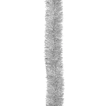Мишура Норка на проволоке цветная 50 мм серебро № 25