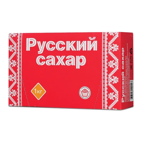 Сахар-рафинад "Русский", 1 кг (196 кусочков, размер 15х16х21 мм),