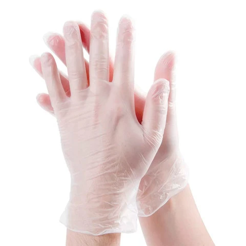 Перчатки виниловые белые, 50 пар (100 шт.), неопудренные, прочные, размер L