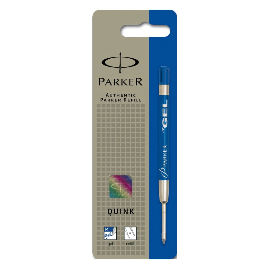 Parker Стержень для шариковой ручки (гелевый), M, синий (в блистере)