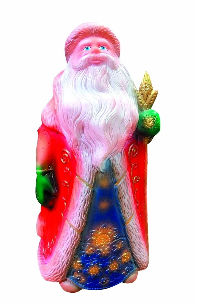 Игрушка из пластизоля "Дед Мороз", Красный, 35 см.