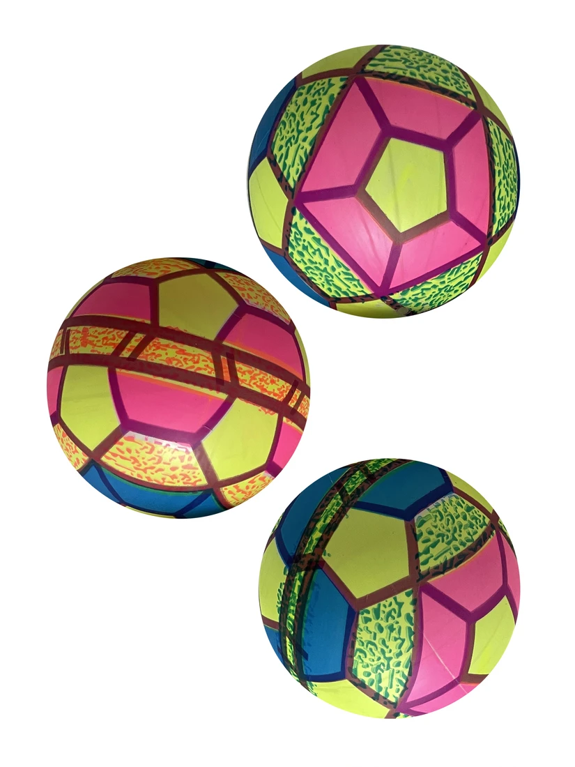 Мяч детский флуоресцентный Moby Kids Яркий Футбол, ПВХ, 22 см., 60 г., в