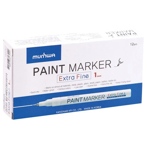 Маркер-краска лаковый MUNHWA "Extra Fine Paint Marker", ЗОЛОТОЙ, 1 мм,