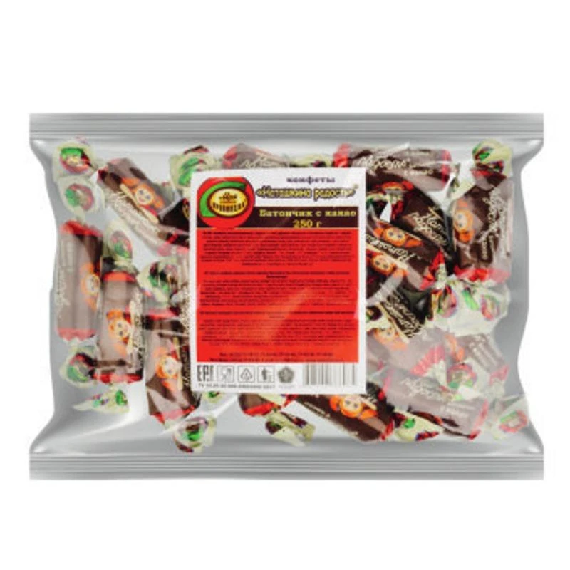 Конфеты Батончик Наташкина радость с какао, 250 г.