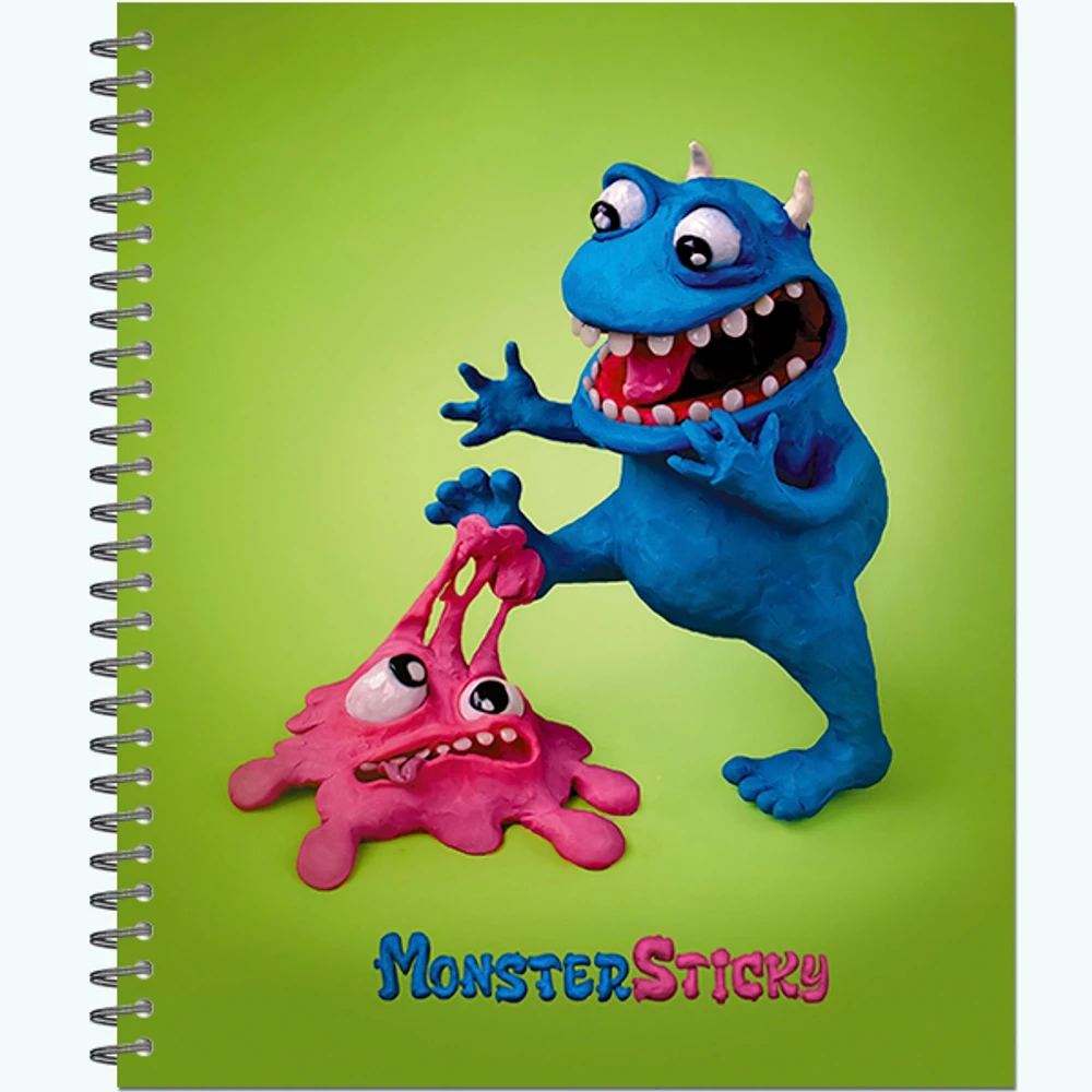 Тетрадь общая 48 листов "MonsterSticky", обложка - мелов.картон +