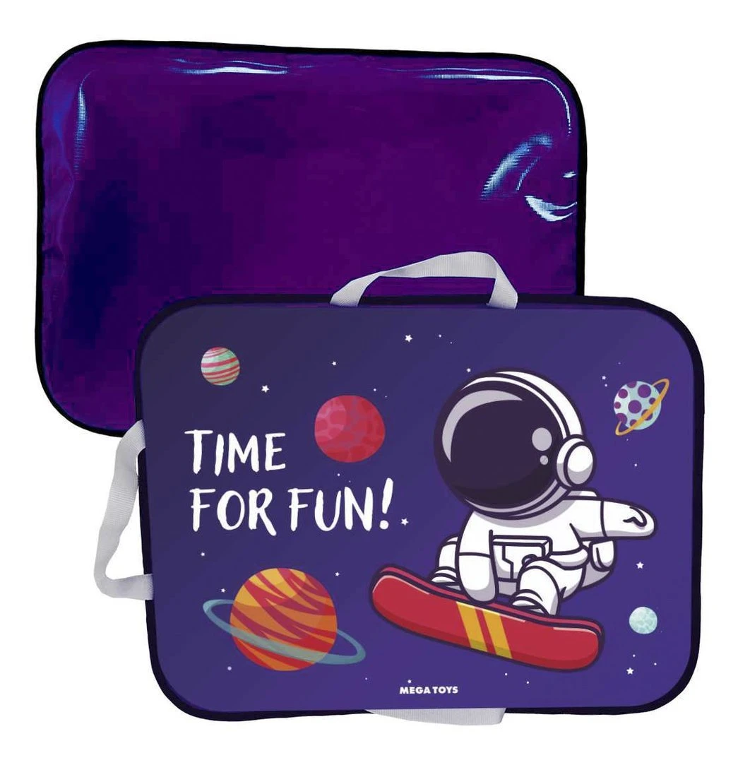 Ледянка с принтом Космонавт на сноуборде 54*40 см.