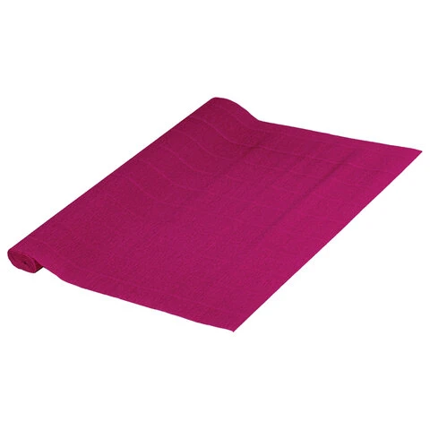 Бумага гофрированная (ИТАЛИЯ) 140 г/м2, алая (982), 50х250 см, BRAUBERG FLORE,