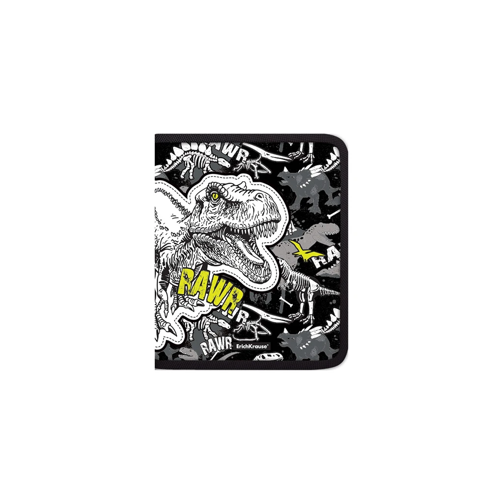 Папка для тетрадей на молнии пластиковая Erich Krause Dinosaur Park, А5+ (в Папка для тетрадей на молнии пластиковая Erich Krause Dinosaur Park, А5+ (в