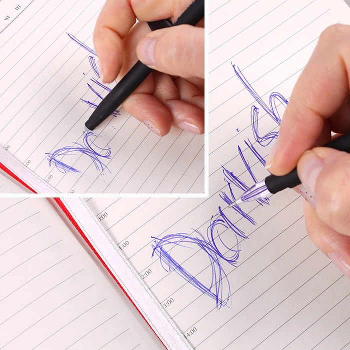 Ручка гелевая синяя "Пишет-стирает" с брелоком, корпус