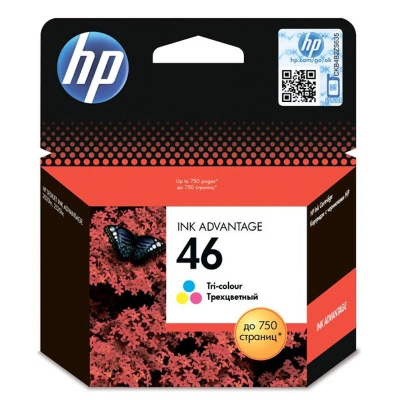 Картридж струйный HP 46 CZ638AE цв. для DJ 2520hc штр.  0888182196021,