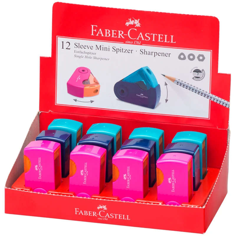 Точилка пластиковая Faber-Castell "Sleeve Mini", 1 отверстие,