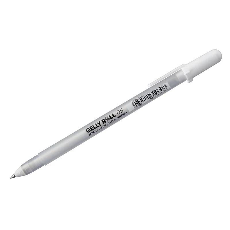 Ручка гелевая Sakura "Jelly Roll" белая, 0,5мм. XPGB05#50