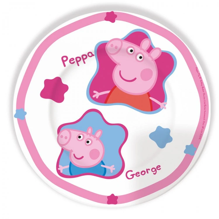 Тарелка керамическая (плоская) Свинка Пеппа