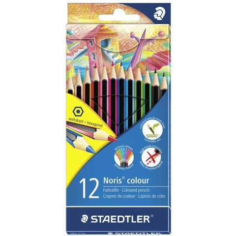 Карандаши цветные STAEDTLER (Германия) "Noris Color Ecology", 12