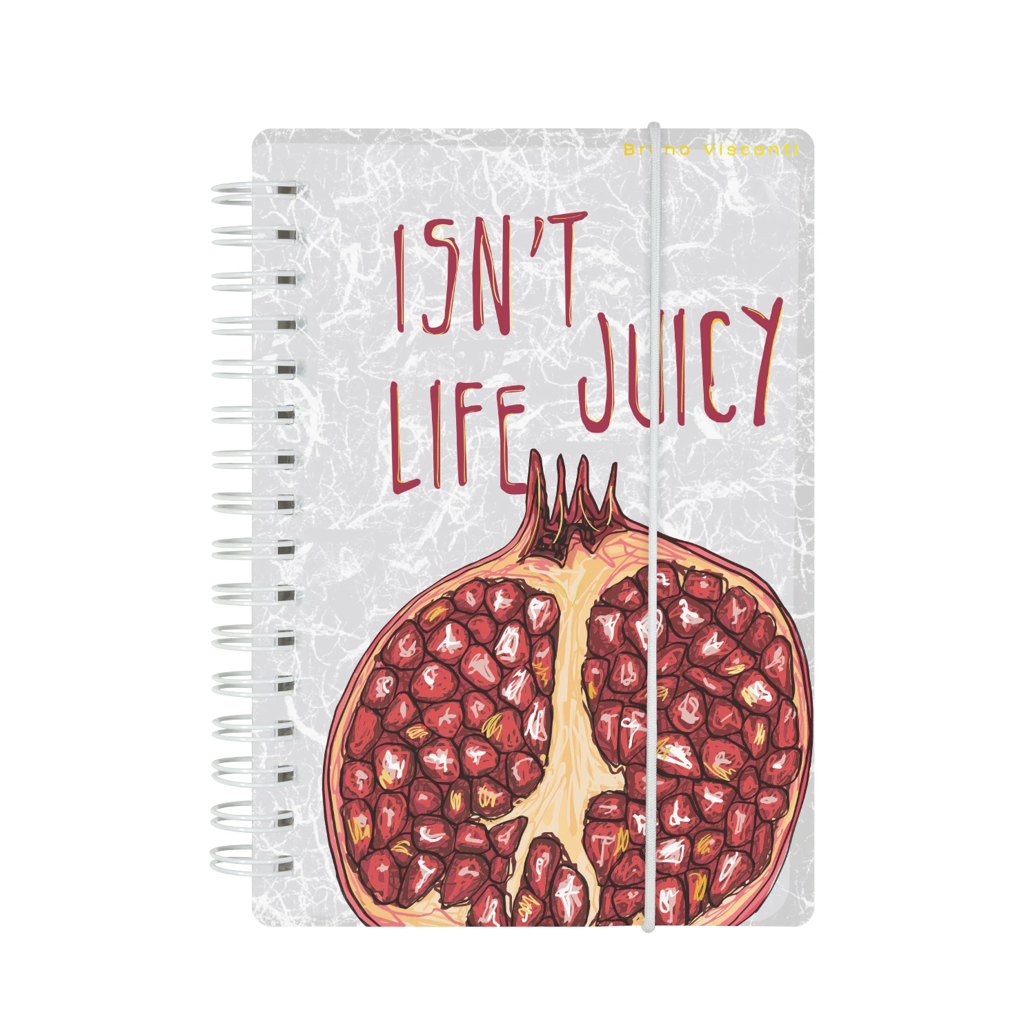 "CUTE JOURNAL" А6+,80 Л. НА ГРЕБНЕ С РЕЗИНКОЙ "JUICY LIFE.