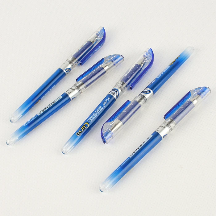 Ручка шариковая синяя на масляной основе "Piano" корпус полупрозрачный