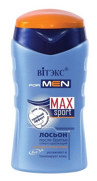 ВИТЭКС VITEX FOR MEN MAX Sport ЛОСЬОН после бритья для всех тип кожи 150мл/12шт,