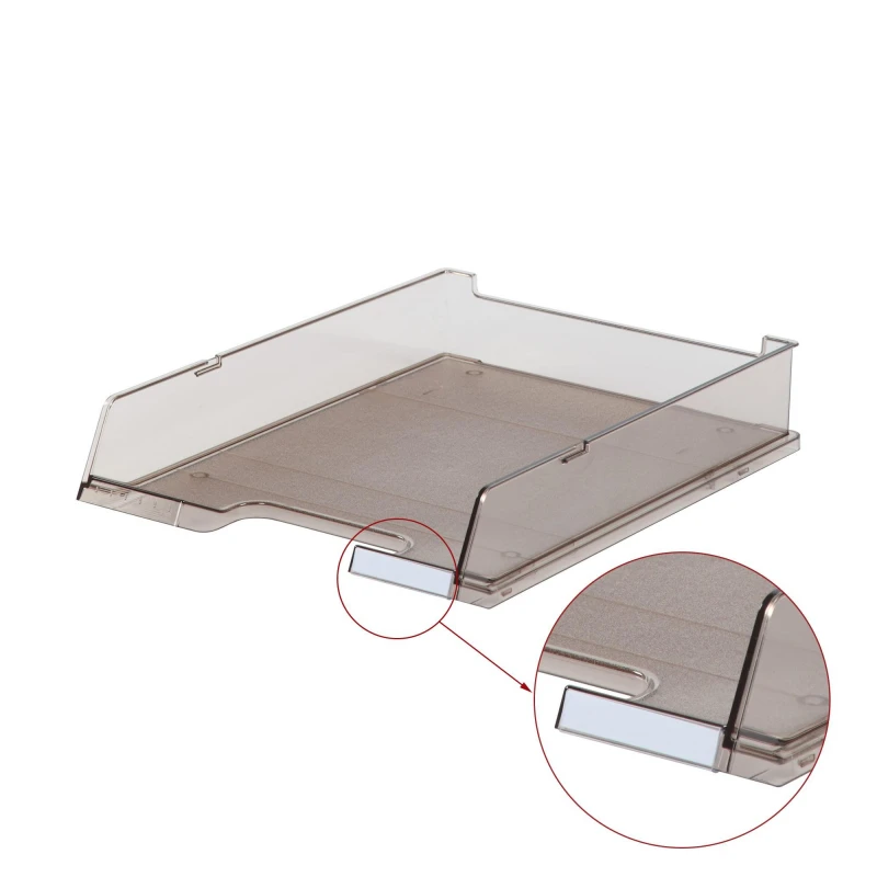 Лоток для бумаг HAN с инд.окном прозрачно-серый арт.HA1020/24, С4