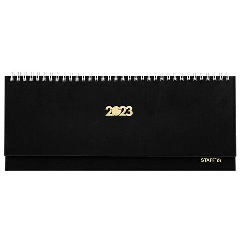 Планинг датированный на 2023 г. 285х112 мм, STAFF, гребень, обложка бумвинил, 64