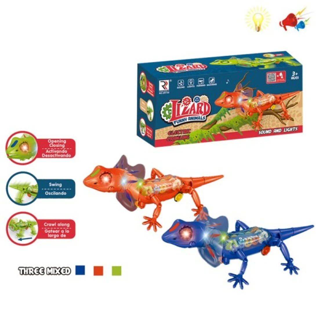 Ящерица эл., свет, звук, в ассортименте Ящерица эл., свет, звук, в ассортименте