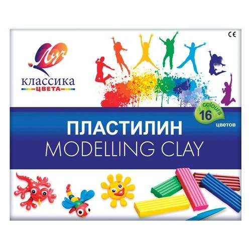 Пластилин КЛАССИКА 16 цв. 320 г  №20С1329-08