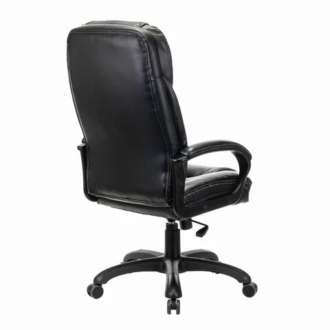 Кресло офисное BRABIX PREMIUM "Nord EX-590", черный пластик, экокожа,