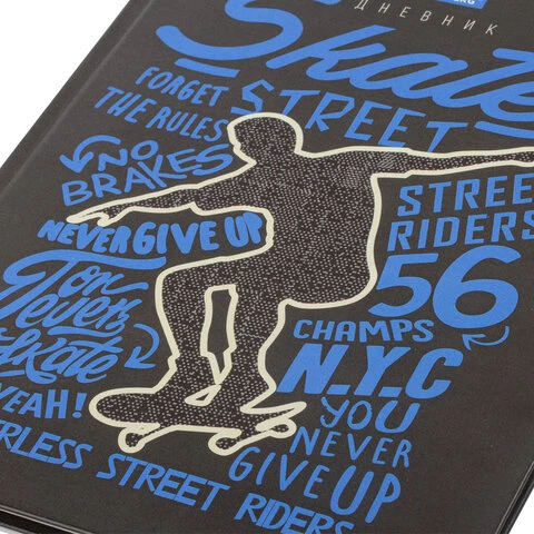 Дневник 5-11 класс, 48 л., твердый, BRAUBERG, глянцевая ламинация, с подсказом,