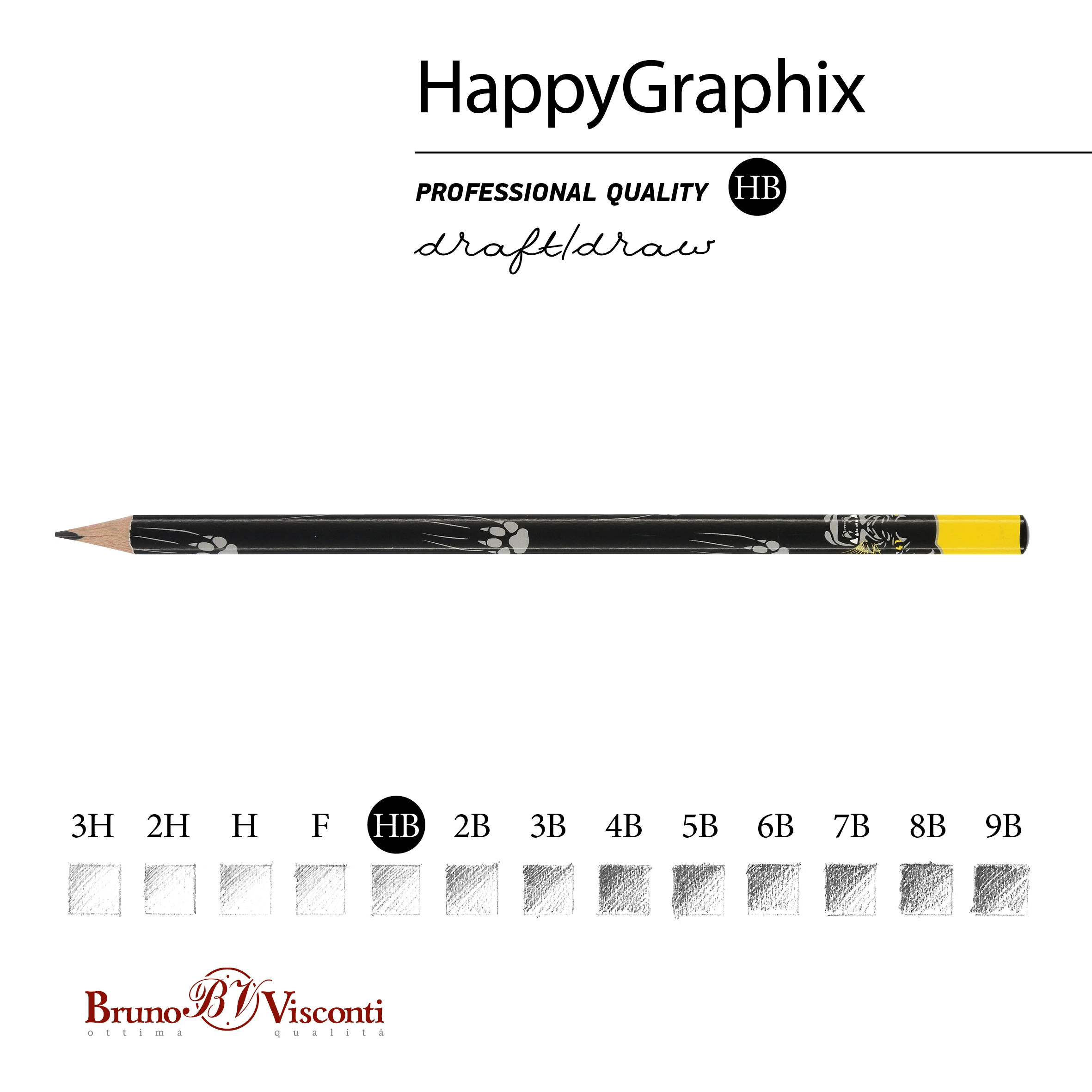 КАРАНДАШ ЧЕРНОГРАФИТОВЫЙ "HappyGraphix. Взгляд зверя. Пантера" НВ