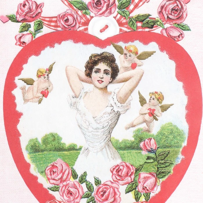 Декупажная карта "Сердце" формат А4, плотность 45г/м2