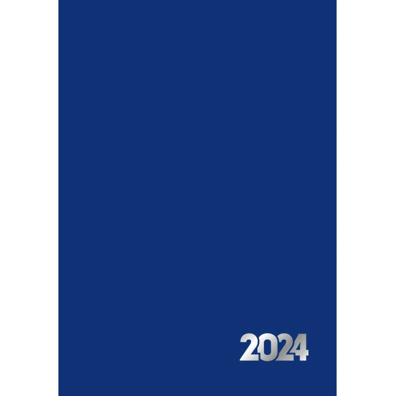 Ежедневник датированный 2024, 7БЦ, А5, 160л, синий, Attache Economy