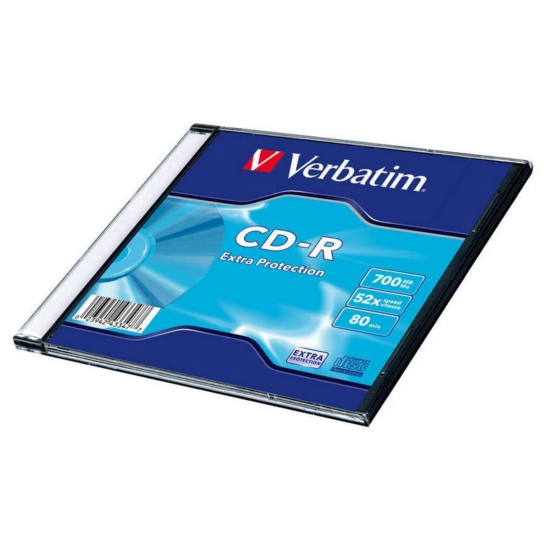 Носители информации Verbatim CD-R 700Mb 52x DL SL/1 штр.  023942433477