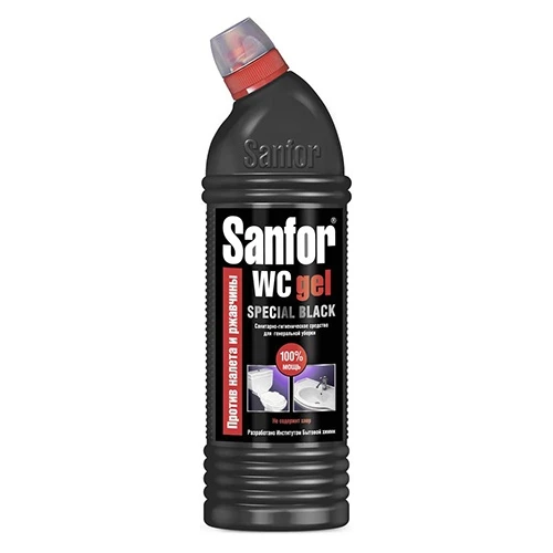 Чистящее средство Sanfor WC гель, Special black, 750 мл Чистящее средство Sanfor WC гель, Special black, 750 мл
