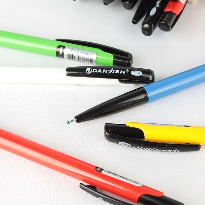 Ручка автоматическая син. "Darvish" корпус цветной ассорти