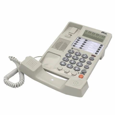 Телефон RITMIX RT-495 white, АОН, спикерфон, память 60 номеров,