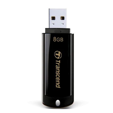 Флеш-диск 8 GB, TRANSCEND Jet Flash 350, USB 2.0, черный, TS8GJF350