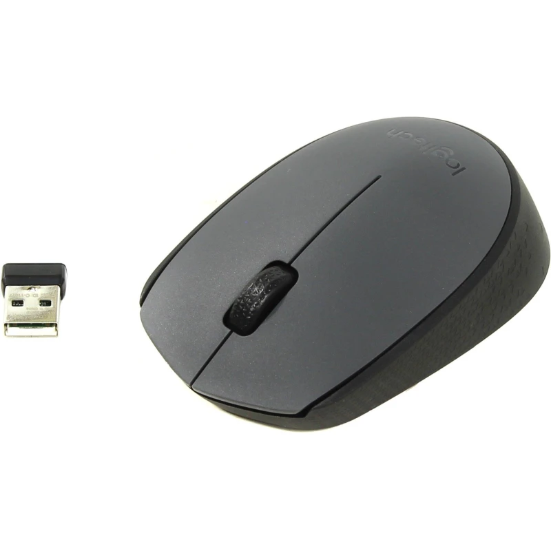 Мышь компьютерная Logitech беспроводная M170, Gray 910-004646