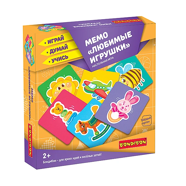 Мемо "Любимые игрушки" - настольная игра BONDIBON. ВВ3910