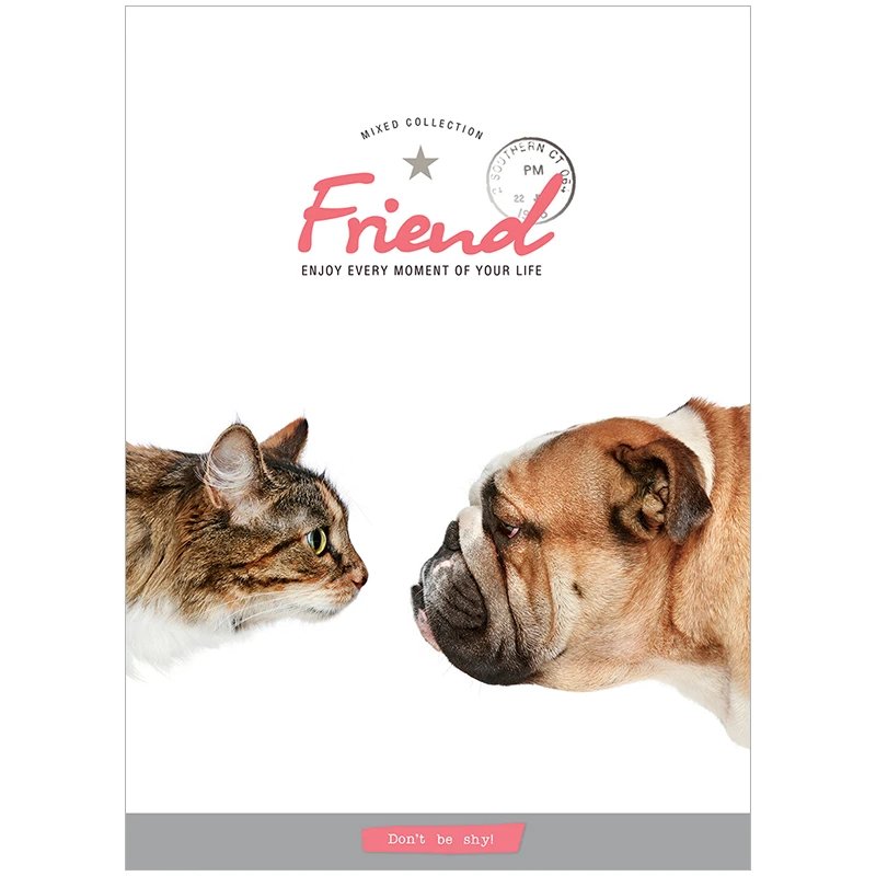 "Тетрадь 80л., А4, клетка ПЗБМ ""Друзья"", УФ-лак"