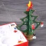 Ёлочка новогодняя дерев. на подставке с игрушками h-16см