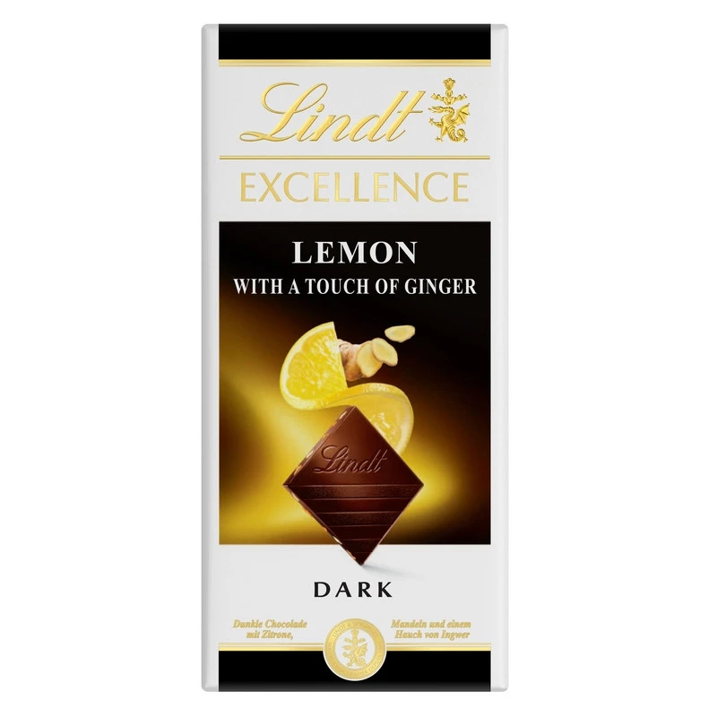 Шоколад Lindt Excellence лимон и Имбирь Темный шок, 100г Шоколад Lindt Excellence лимон и Имбирь Темный шок, 100г