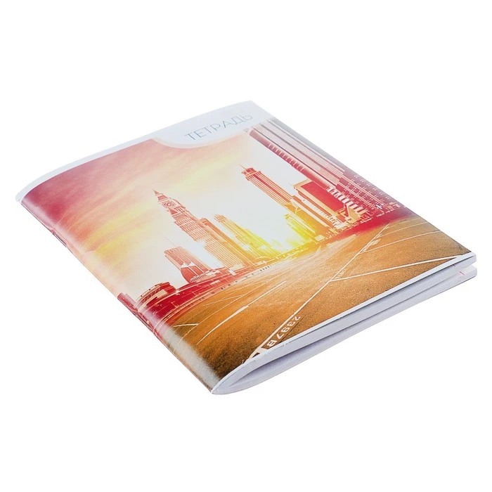 Тетрадь 96 листов в линейку Calligrata "Город", обложка мелованный