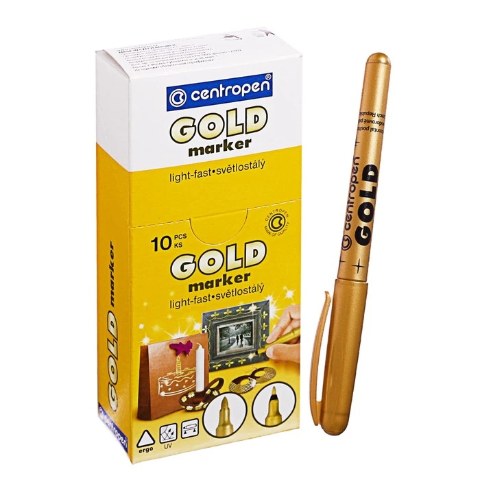 Маркер перманентный для декора 3.8 мм Centropen 2690, линия 1,5 -3,0 мм, цвет Маркер перманентный для декора 3.8 мм Centropen 2690, линия 1,5 -3,0 мм, цвет