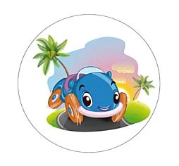 МЯЧ ДЕТСКИЙ 16 см. "ГОЛУБАЯ МАШИНКА С ГЛАЗКАМИ" (Арт. МЧ-7028)