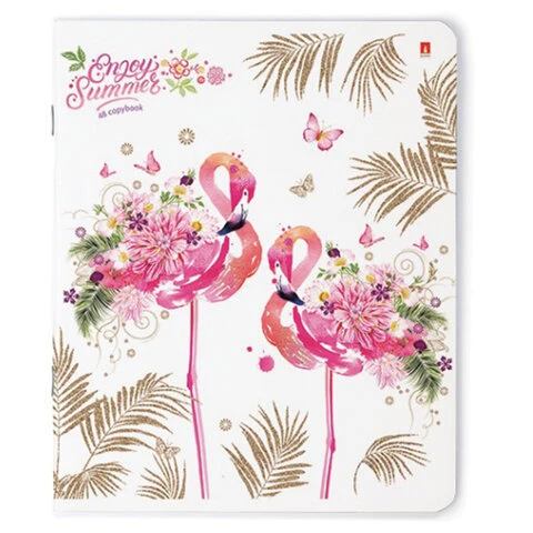 Тетрадь А5 48 л. АЛЬТ скоба, клетка, глиттер, "СКАЗОЧНЫЙ МИР 1" (5