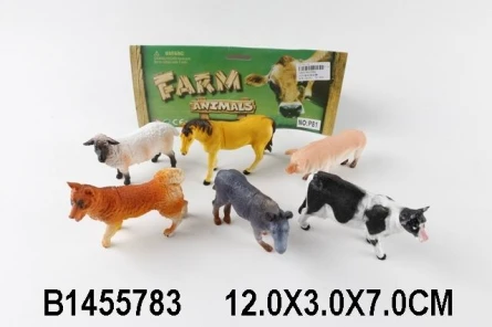 Набор животных "Ферма", пластик, пакет (Арт. 1455783)