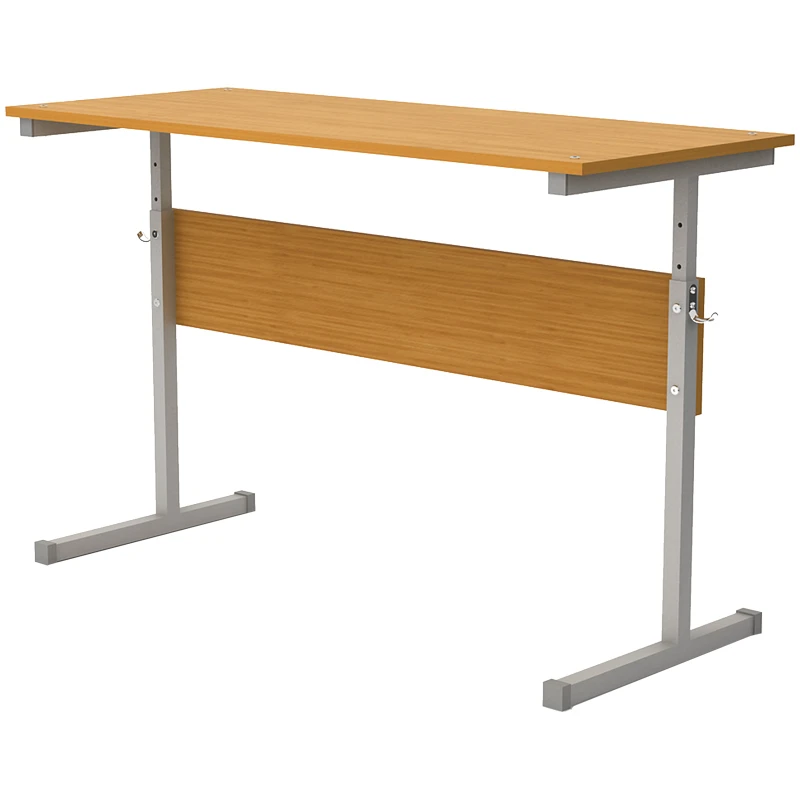 Стол-парта 2-мест. регулир.(ш1200*г500*в640-760мм) 4-6гр, серый каркас, ЛДСП